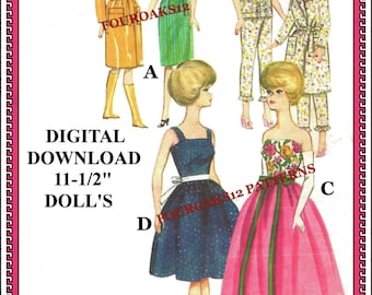 Barbie Fashion Dolls Clothes Sewing Pattern 3385