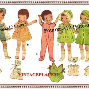 Doll's Clothes 9inch Patsy Doll Sewing Pattern