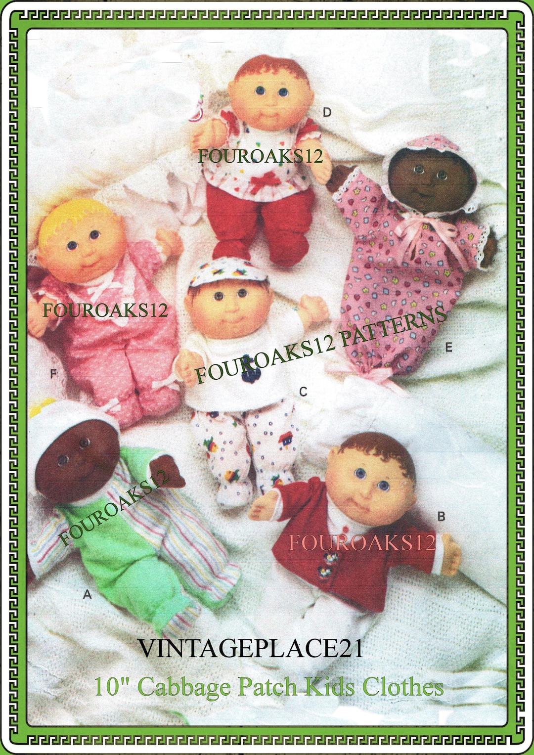 Cabbage Patch Kids Doll's Clothes Sewing Pattern - Etsy