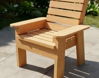 Outdoor Patio Chair DIY Woodworking Plan (PDF)