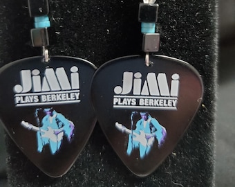 Gitarrenauswahl Ohrringe Repurposed Gitarren picks. Ohrringe aus SterlingSilber
