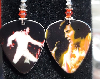 Pendientes de púas de guitarra de Elvis Presley, púas de guitarra reutilizadas