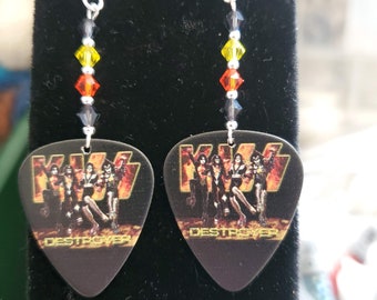 Repurposed Guitar Pick earrings