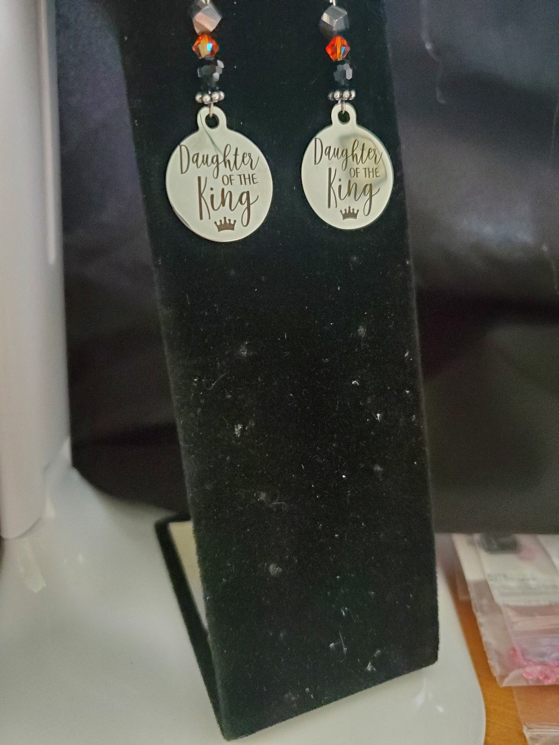 Daughter of the King Earrings Silver Faith Earrings Etsy