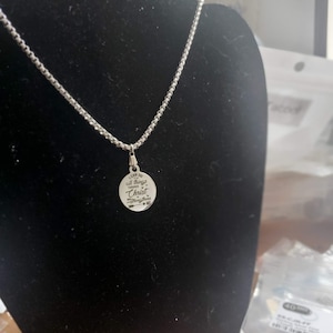 I can do all Things through Christ who strengthens me. Silver Necklace. 18&quot; long