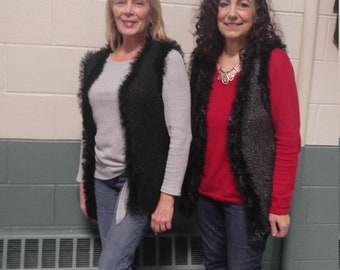 Hand knitted Vests.