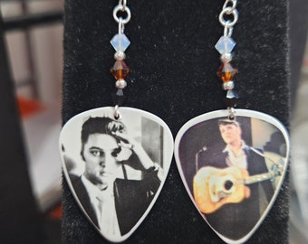 Pendientes de púa de guitarra de Elvis Presley, púas de guitarra reutilizadas