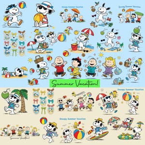 Snoopy at the Beach - Etsy