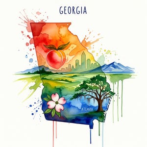 Stampa digitale dello Stato della Georgia