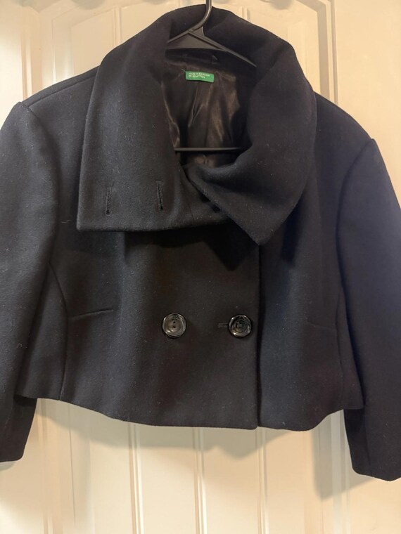 United Colors Of Benetton Double Breasted Mini Peacoat Size 48 View 4