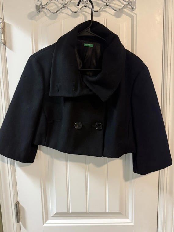 United Colors Of Benetton Double Breasted Mini Peacoat Size 48