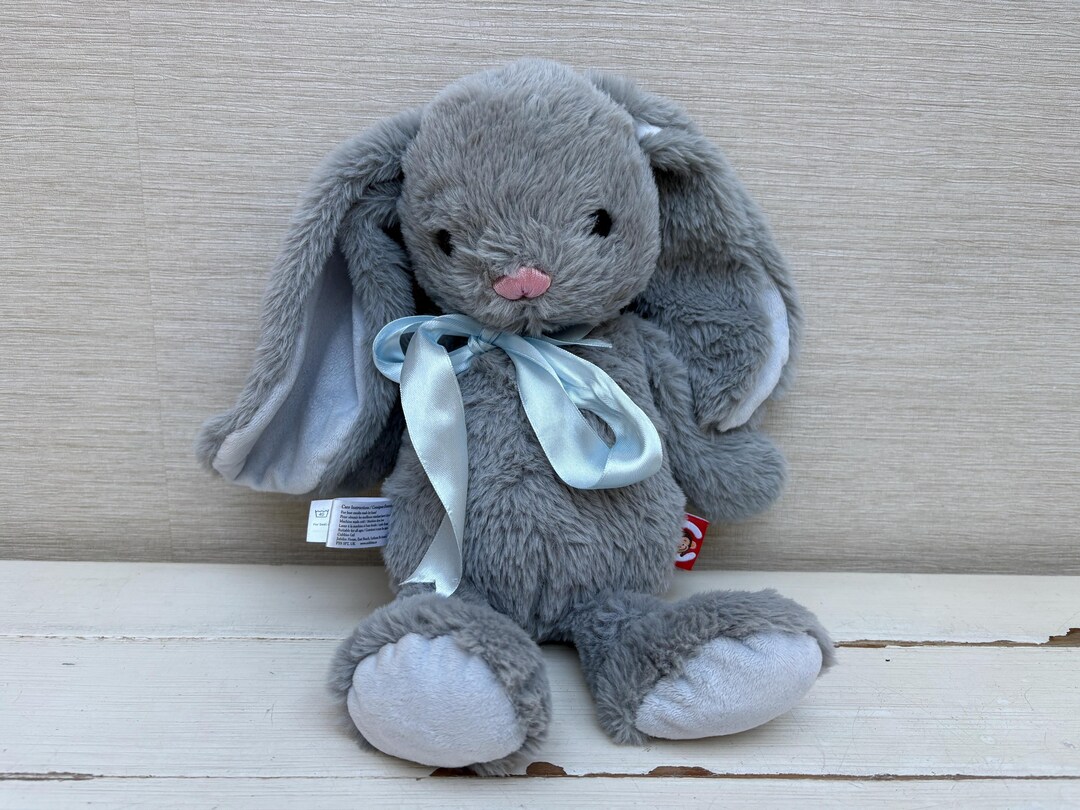 Cubbies Grey Lop Earred Bunny Rabbit Soft Toy Plush 12