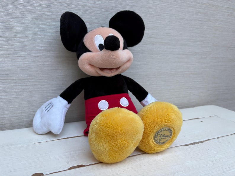 Musse Pigg Disney Store Mjukisdjur Plysch 13" Äkta Officiell Autentisk bild 2