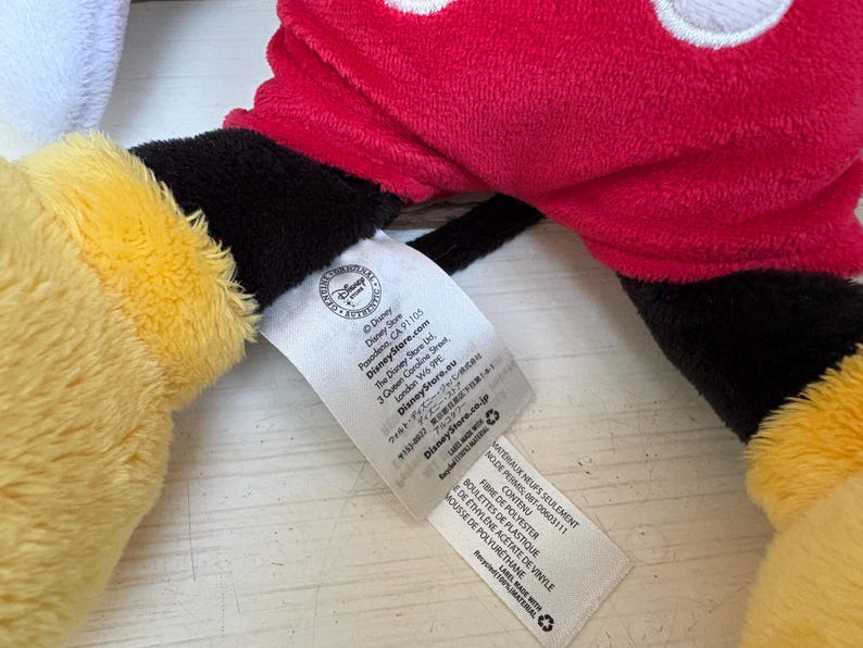 Musse Pigg Disney Store Mjukisdjur Plysch 13" Äkta Officiell Autentisk bild 6