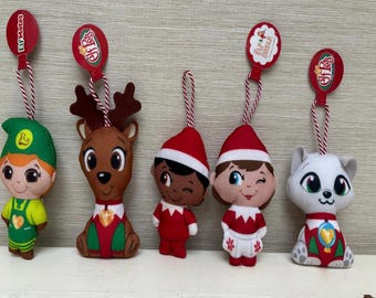 McDonalds Happy Meal Toys 2022 Elf Plush Soft Toys Christmas - Various Characters Sold Separately
