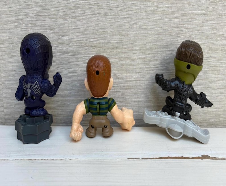 Burger King Spider-Man 3 2006 Reklamfigurer Plastleksaker - Olika karaktärer säljs individuellt bild 3