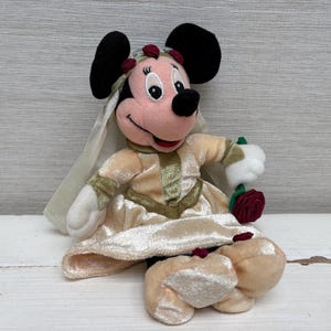 Disney Mickey and Minnie Mouse Vintage Soft Toys / Beanies Some With Tags 1990s Onwards 8" Various Characters Sold Seperately Juliet Minnie