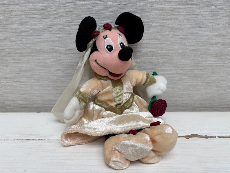 Disney Mickey and Minnie Mouse Vintage Soft Toys / Beanies Some With Tags 1990s Onwards 8" Various Characters Sold Seperately Juliet Minnie
