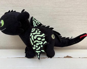 How To Train Your Dragon-knuffel Toothless Night Fury pluche 16"