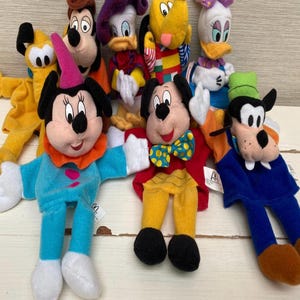 ディズニー パペット ミッキーマウス プルート グーフィー ヴィンテージ ディズニー パペット ミッキーマウス プルート グーフィー
