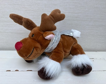 ルドルフ 赤鼻のトナカイ キールトイ ぬいぐるみ 座る ソフトトイ