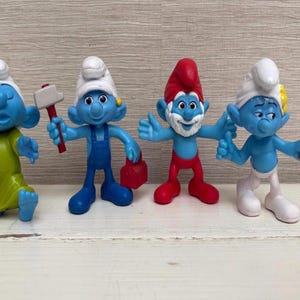 The Smurfs 2 The Movie Vintage Mc Donalds Plastic Toys 2013 - Various Characters Sold Individually