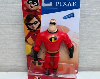 Disney Pixar The Incredibles Mr. Incredible Posable Figure Plastic Toy 19cm - NEW in Box