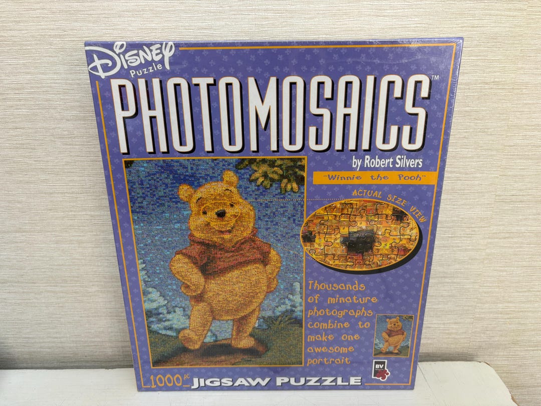 Disney Puzzle Winnie the Pooh Photomosaics by Robert Silvers 1000 Piece ...