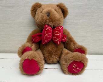 Harrods Christmas Teddy Bear 2004 Thomas With Striped Jumper and