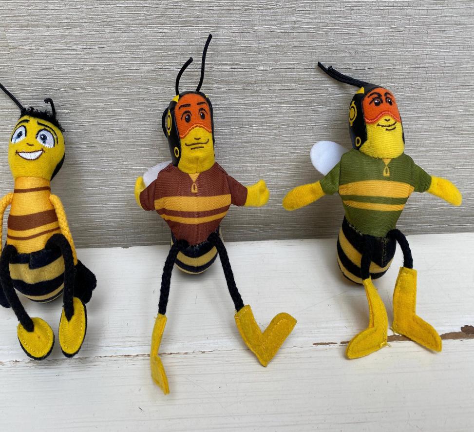 Mcdonalds Bee Movie Dreamworks Soft Toys Vintage 2007 -various