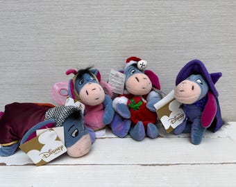 Eeyore Collectable Vintage Soft Toys / Beanies With Tags 1990s Onwards  8" - Various Characters Sold Separately