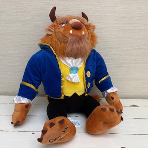 Disney Store Beast Soft Toy Plush Beauty And The Beast Large 22” Personalised with the Name 'Amy'