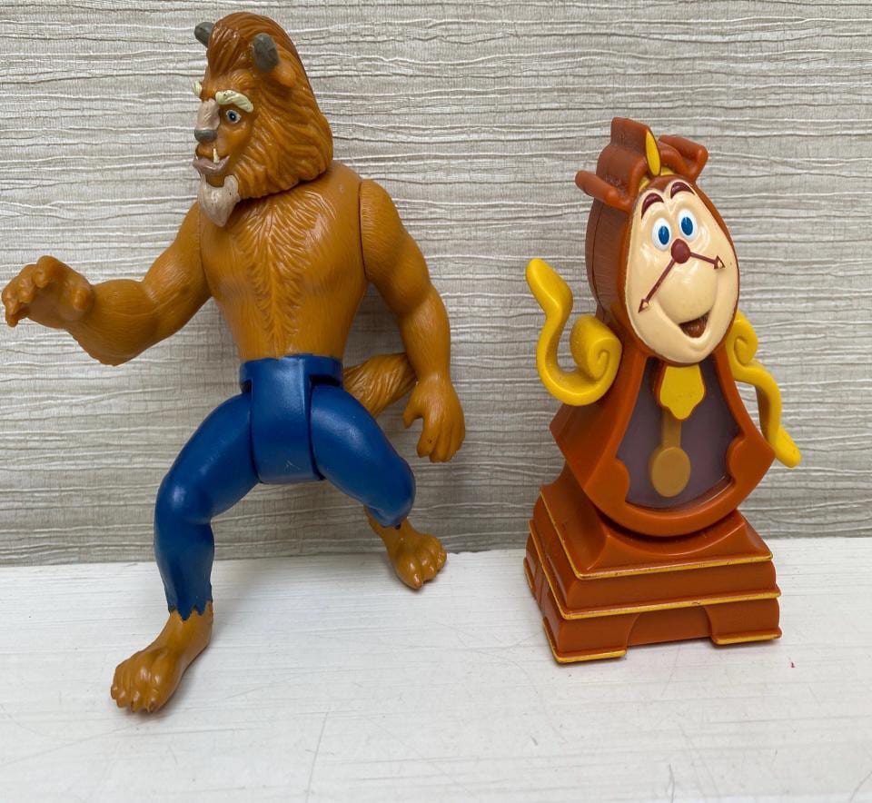 Beauty and the Beast 1990s Mcdonalds Happy Meal Plastic Toys