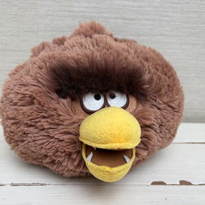 Peluche de Chewbacca de Angry Birds Star Wars, 9 pulgadas, sin etiqueta.