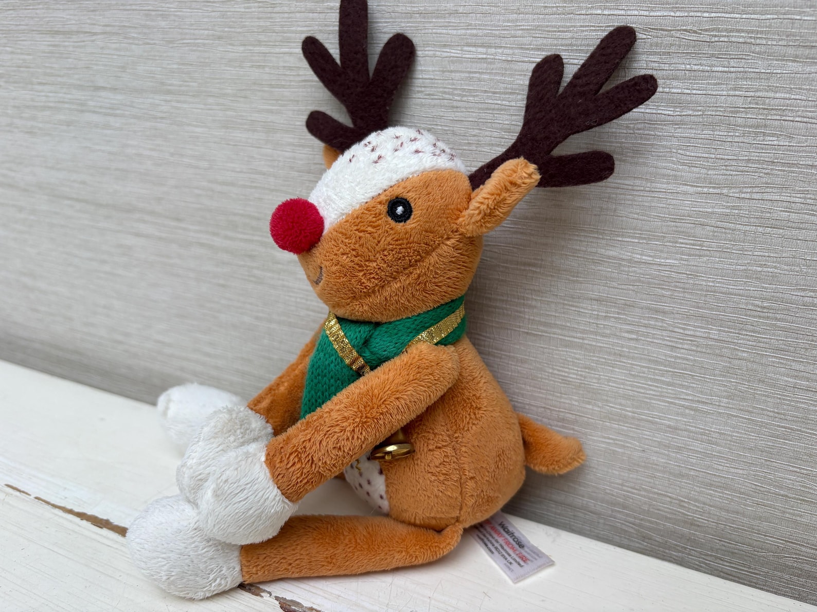 Reindeer Plush Soft Toy Waitrose 9.5 “ Christmas - Etsy