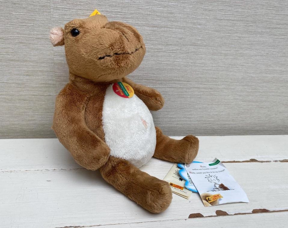 Steiff Cosy Friends Hippo Plush Soft Toy Hippopotamus 10