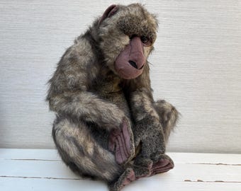 Vintage Ape Baboon Plush Soft Toy 17"