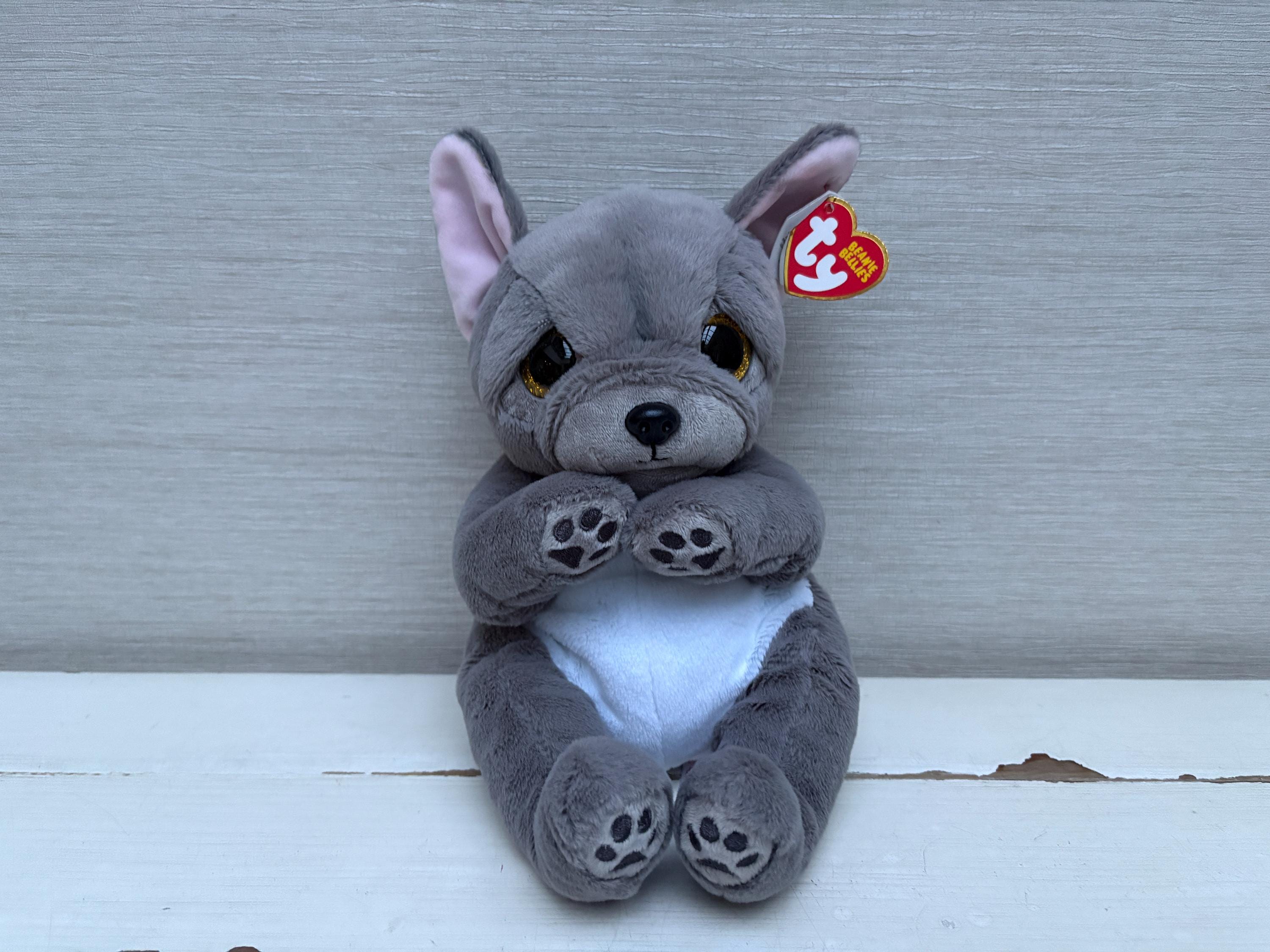 TY Wilfred Bull Dog Beanie Bellies 24cm / 9.5