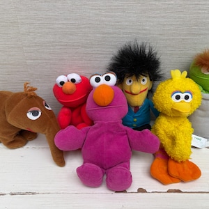ジム・ヘンソンのタイコ - セサミストリートビーンズ - ソフトぬいぐるみビーニー人形 1990年代 様々なキャラクター 別売り