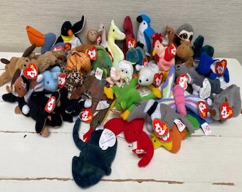Vintage McDonalds TY Animal Teenie Beanie Babies  Soft Toys - Sold Separately