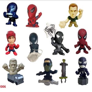 Burger King Spider-Man 3 2006 Reklamfigurer Plastleksaker - Olika karaktärer säljs individuellt bild 2