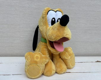 Disney Pluto Dog Vintage Soft Toy Plush 12 "