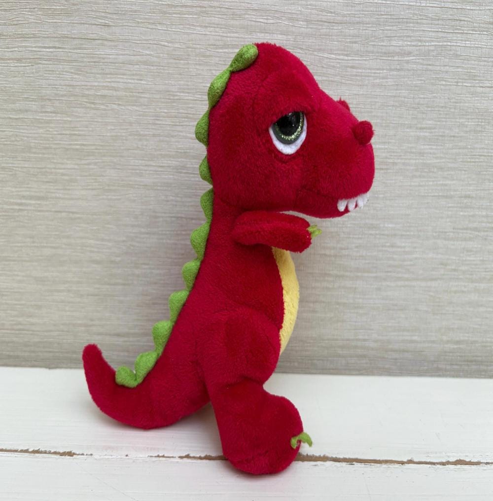 ぬいぐるみ rote スキ Tレックス 恐竜 レッド ぬいぐるみ 7インチ - Etsy 日本