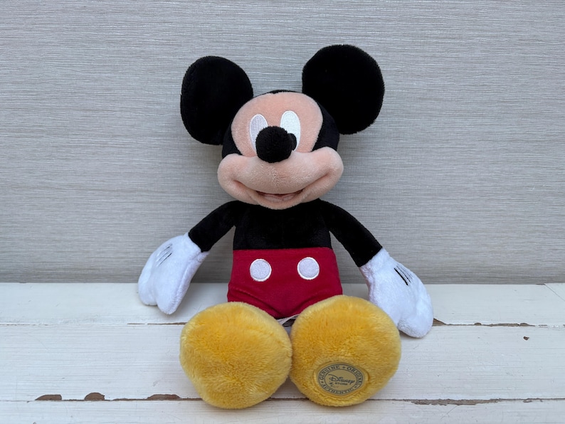 Musse Pigg Disney Store Mjukisdjur Plysch 13" Äkta Officiell Autentisk bild 1