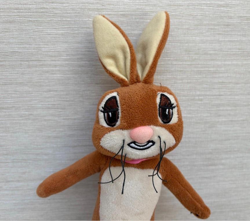 Vintage Cadbury World Bunny Rabbit Chocolate Caramel Plush Soft