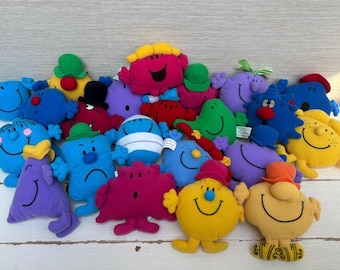 1999/2000 Mr Men & Little Miss Vintage McDonalds Promotional Soft Toys - Various Characters Sold Separately