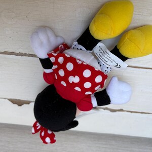 Disneyland Paris Small Minnie Mouse Vintage Soft Toy Beanie With Tags 2000 image 6