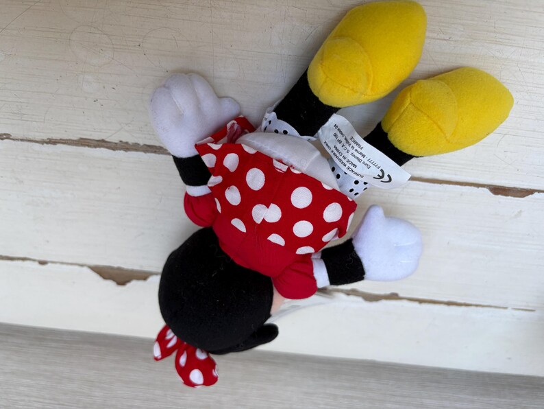 Disneyland Paris Small Minnie Mouse Vintage Soft Toy Beanie With Tags 2000 image 6
