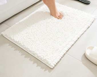 Retro Soft Bathroom Floor Mat: Absorbent Non-Slip Bath Rug