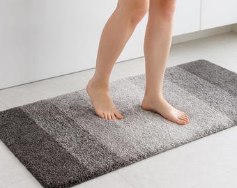 超ソフトな滑り止めバスルームラグ | 吸水性バスマット | モダンなフロアマット